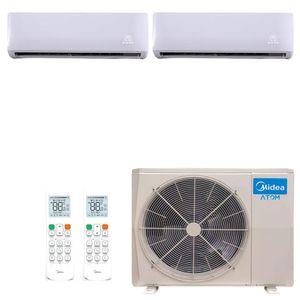 Ar Condicionado VRF/Multi Split Inverter Midea Atom 28.000 BTUs (2x 9000 HW) Quente Frio