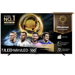 Smart TV Hisense Mini LED 4K 100" Polegadas 165 HZ, Processador com IA, Dolby Atmos e Wi-Fi - 100U7G