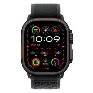 Apple Watch Ultra 2 (GPS + Cellular 49mm) Caixa Preta de Titânio com Pulseira Loop Trail Preta - M/G