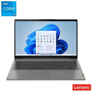 Notebook Lenovo IdeaPad 3i, Intel Core i5 1135G7, 8GB, 256GB SSD, Tela 15,6", Windows 11, Prata-82MD0007BR