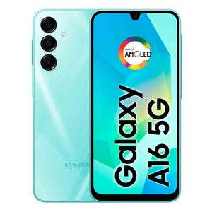 Smartphone Samsung Galaxy A16 5G, 128GB + 4GB RAM, Câmera de até 50MP, Tela 6.7", NFC, IP54, Bateria 5000 mAh Verde Claro