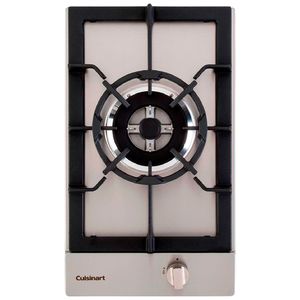 Cooktop Dominó à Gás Cuisinart com Acendimento Superautomático com 01 Boca Inox - 4092740114