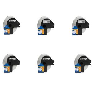 KIT com 6 Etiquetas Brother 29mmx90mm DK-1201 Pré Cortada