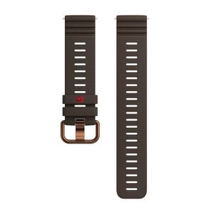Pulseira de Silicone Marrom 22mm (P/G)