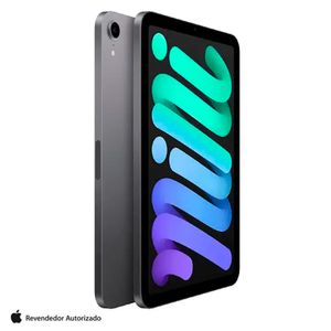 Apple iPad mini, 6ª geração, Chip A15 (Wi-Fi + Celullar, 256GB) - Cinza-espacial