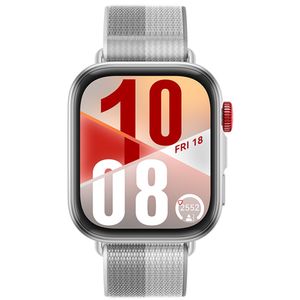 Smartwatch Huawei Watch Fit 4 Cinza com 1,82", Pulseira de Nylon, Bluetooth e 32GB