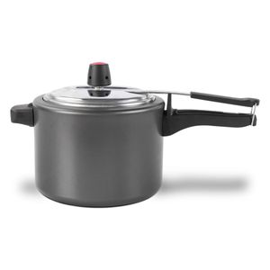 Panela de Pressão Brinox Vapt 4,5 Litros Ø 20 cm Antiaderente Pro-Flon Grafite