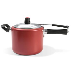 Panela de Pressão Brinox Vapt 4,5 Litros Ø 20 x 15 cm Revestimento Pro-flon Cereja