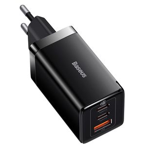 Carregador Rápido GaN5 Pro 2C + Cabo USB-C 65W Baseus Preto - CCGP120201