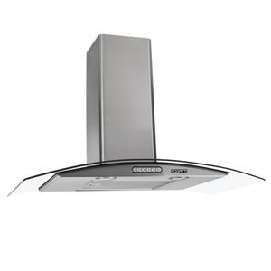 Coifa de Parede Fogatti Slim 80cm Vidro Curvo Inox - 110V