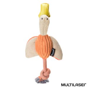Brinquedo Natural Colors Multilaser Pato para Cachorros Bege - PP200