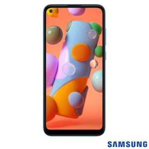 Samsung Galaxy A11 Azul, com Tela Infinita de 6,4", 4G, 64 GB e Câmera Tripla de 13MP + 5MP + 2MP - SM-A115MZBSZTO