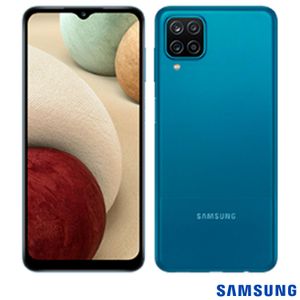 Samsung Galaxy A12 Azul, com Tela Infinita de 6,5", 4G, 64GB e Câmera Quádrupla de 48MP+5MP+2MP+2MP - SM-A125MZBGZT