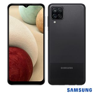 Samsung Galaxy A12 Preto, com Tela Infinita de 6,5", 4G, 64GB e Câmera Quádrupla de 48MP+5MP+2MP+2MP - SM-A125MZKSZ