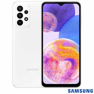 Samsung Galaxy A23 Branco, com Tela Infinita de 6,6", 4G, 128GB e Câmera Quádrupla de 50MP+5MP+2MP+2MP - SM-A235MZW