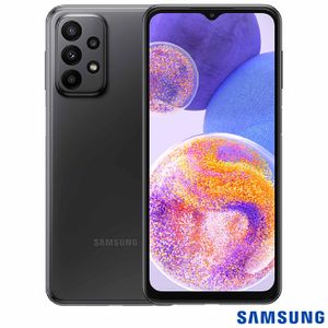 Samsung Galaxy A23 Preto, com Tela Infinita de 6,6", 4G, 128GB e Câmera Quádrupla de 50MP+5MP+2MP+2MP - SM-A235MZKG