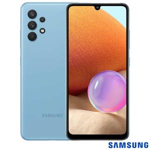 Samsung Galaxy A32 Azul, com Tela Infinita de 6,4", 4G, 128GB e Câmera Quádrupla de 64MP+8MP+5MP+2MP - SM-A325MZBKZ