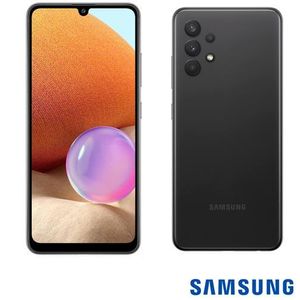 Samsung Galaxy A32 Preto, com Tela Infinita de 6,4", 4G, 128GB e Câmera Quádrupla de 64MP+8MP+5MP+2MP - SM-A325MZKK