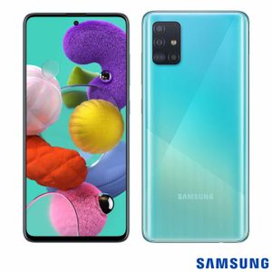 Samsung Galaxy A51 Azul, com Tela de 6,5", 4G, 128 GB e Câmera Quádrupla de 48MP+12MP+5MP+5MP - SM-A515FZBBZTO