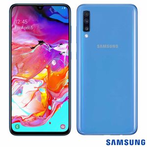 Samsung Galaxy A70 Azul, com Tela de 6,7", 4G, 128GB e Câmera Tripla 32MP+5MP+8MP - SM-A705MZ