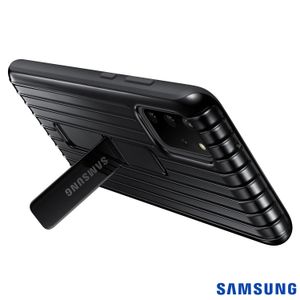 Capa Protetora Protective Standing para Galaxy S20 Plus Policarbonato e PU Preta - Samsung - EF-RG985CBEGBR