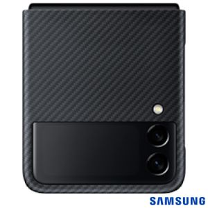 Capa Protetora para Galaxy Z Fold3 Aramid em Policarbonato e PU Preto - Samsung - EF-XF711SBEGWW