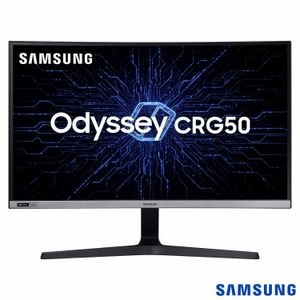 Monitor Gamer Curvo Samsung 27", FHD, 240 Hz,HDMI, DP, Gsync, Preto e Cinza, Série CRG50 - LC27RG50FQLXZD