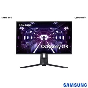 Monitor Gamer 24" Samsung Odyssey G3 Full HD com 144Hz e 1ms, FreeSync Premium, Regulagem de Altura - LF24G35TFWLXZ