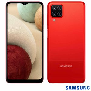 Samsung Galaxy A12 Vermelho, com Tela Infinita de 6,5", 4G, 64GB e Câmera Quádrupla de 48MP+5MP+2MP+2MP - SM-A127MZ