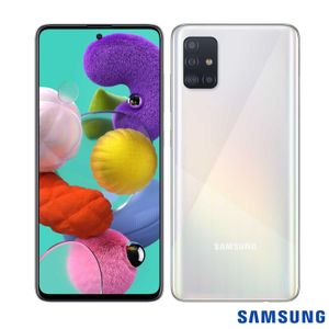 Samsung Galaxy A51 Branco, com Tela Infinita de 6.5?, 4G, 128GB e Câmera Quádrupla 48MP+12MP+5MP+5MP -SM-A515FZWBZT