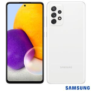 Samsung Galaxy A72 Branco, com Tela de 6,7", 4G, 128GB e Câmera Quádrupla 64MP + 12MP + 8MP +5MP - SM-A725MZWRZTO