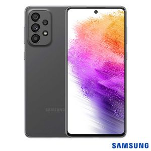 Samsung Galaxy A73 Cinza, com Tela de 6,7?, 5G, 128 GB e Câmera Traseira Quádrupla - SM-A736BZAGZTO