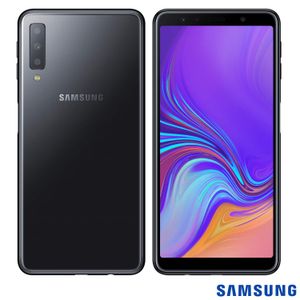 Samsung Galaxy A7 Preto, com Tela Infinita de 6?, 4G, 128 GB e Câmera Tripla 24MP+5MP+8MP - SM-A750GZKKZTO