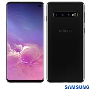 Samsung Galaxy S10 Preto, com Tela Infinita de 6,1", 4G, 512GB e Câmera Tripla de 12MP+12MP+16MP - SM-G973FZKKZTO