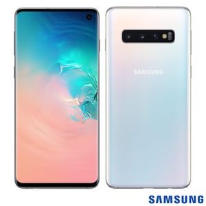 Samsung Galaxy S10 Branco, com Tela Infinita de 6,1", 4G, 128GB e Câmera Tripla de 12MP+12MP+16MP - SM-G973FZWJZTO