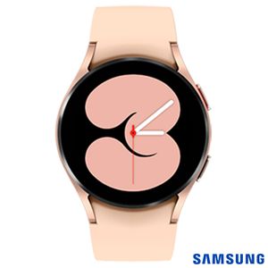 Galaxy Watch4 LTE 40mm Samsung Rose com 1,2", Pulseira de Fluorelastômero, Wi-Fi, Bluetooth e 16GB