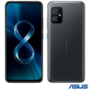 Zenfone 8 Asus, Tela AMOLED 5,92" FHD+ 120 Hz, 5G, Snapdragon 888, 8 GB,128 GB, Câmera 64 MP+12 MP - ZS590KS-2A077B