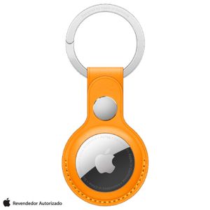 Chaveiro para AirTag em Couro Papoula Laranja -  Apple - MM083ZM/A