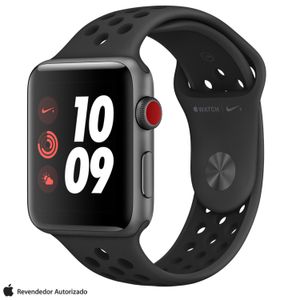 Apple Watch Nike+ Sport Cinza Espacial com Pulseira Esportiva Cinza, 42 mm, Bluetooth, 4G e 16 GB