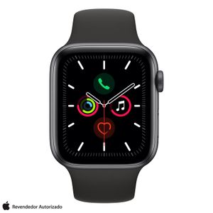 Apple Watch Series 5 Cinza com Pulseira Sport Band Cinza, 44mm, Bluetooth e 32 GB