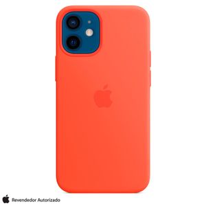 Capa para iPhone 12 e 12 Pro com MagSafe de Silicone Laranja Elétrico - Apple -  MKTR3ZE/A