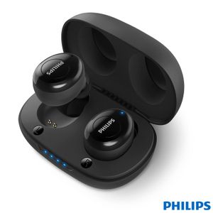 Fone de Ouvido Philips sem Fio TWS Intra-auricular Preto - TAUT102BK/00