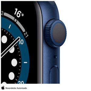 Apple Watch Series 6 Azul, 40mm, GPS, com Pulseira Esportiva Azul Marinho