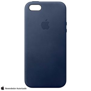 Capa para iPhone SE 2016 em Couro Azul Meia Noite - Apple - MMHG2BZ/A