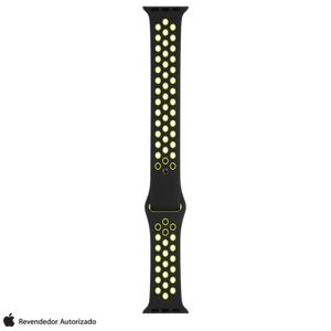 Pulseira Esportiva para Apple Watch Nike+ 40 mm em Fluorelastômero Preto/Volt - MTMN2AM/A