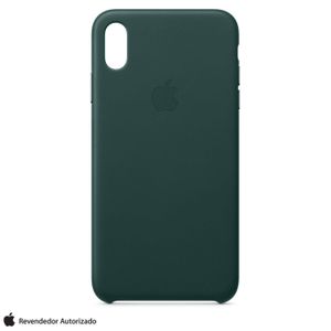 Capa Protetora para iPhone XS Max em Couro Verde Floresta - Apple - MTEV2ZM