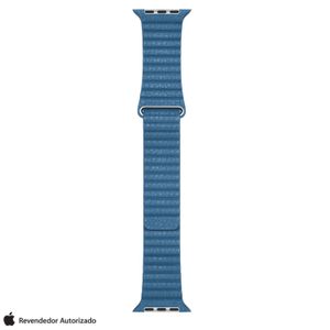 Pulseira para Apple Watch 44 mm em Couro Tamanho Médio Azul Cape Cod - MTH92AM/A