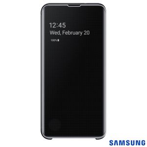 Capa para Galaxy S10e Clear View Preta - Samsung - EF-ZG970CBEGBR