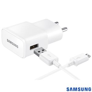 Carregador de Viagem Samsung para Tablets e Smartphones - EP-TA20BWBUGBR