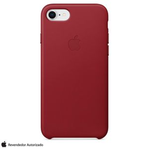 Capa para iPhone 7 e 8 de Couro Vermelho - Apple - MQHA2ZM/A